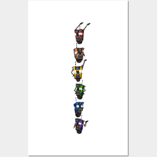 Borderlands Claptrap Rainbow - Vertical Posters and Art